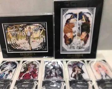 데스노트 아크릴 스탠드와 파인 매트 합계 7점