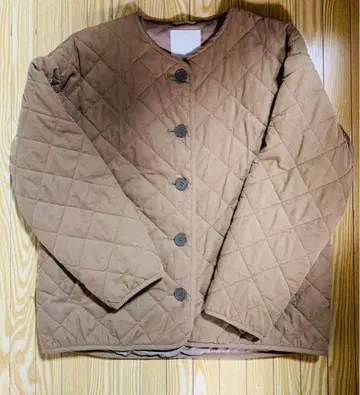 스튜디오 클립 코듀로이 충전솜 퀼트 블루종 아우터 브라운 카멜