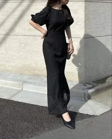 nairo 시어 자카드 원피스