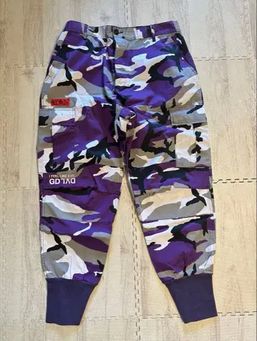 LHP KaneZ 보라색 카모플라쥬 카고 팬츠