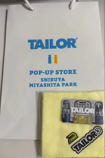 TAILOR 팝업 한정판 핸드 타월 스티커