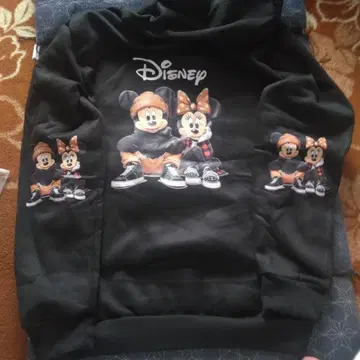 Disney 미키 미니 후드티 블랙