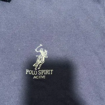POLO SPIRIT 피케 셔츠 네이비 L 사이즈