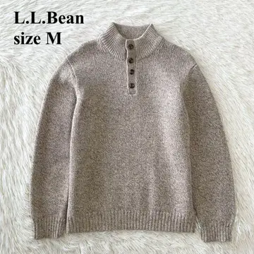11/15까지 새상품급 L.L.Bean 램스울 니트 스웨터 헨리넥 M