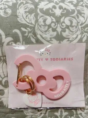 TODIARIES 키티 리본 카라비너 핑크