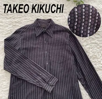 TAKEO KIKUCHI [새상품급] 다크 퍼플 스트라이프 코듀로이