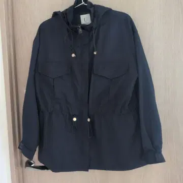 U by 스픽 앤 스팬 발수 트윌 후디드 블루종