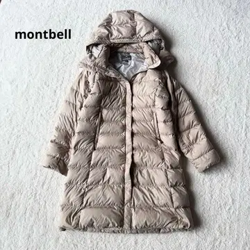 몽벨 montbell 다운 코트 롱 방한 M 베이지 새상품급