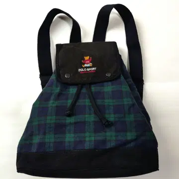 POLO SPORT 체크 무늬 백팩