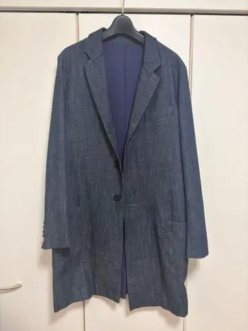 BLUE BLUE 블루블루 데님 인디고 체스터 코트