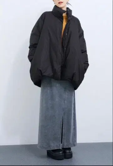 [ ALLIED ] 코쿤 다운 자켓 블랙