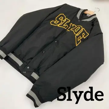 [ Slyde ] 바시티 자켓 블랙 XL 남성용#Z26