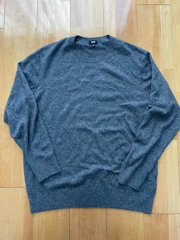 2024년제 UNIQLO 캐시미어 크루넥 스웨터 07GRAY XXL
