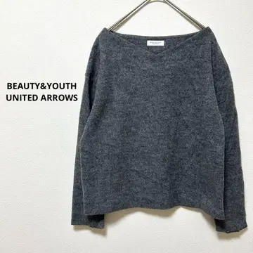 뷰티 앤 유스 캐시미어 울 오프숄더 니트 긴팔 38