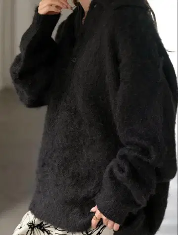 니트 샤기 니트 여성용 상의 스웨터