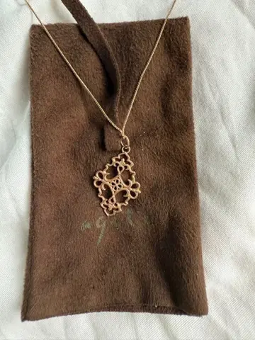 agate 재스민 참 롱 목걸이 세트 K10