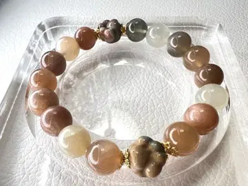 믹스 문스톤 발바닥 부품 팔찌