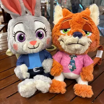 주토피아2 봉제 인형 백팩 2종 세트