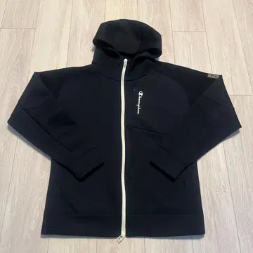 Champion 네이비 종이상자 원단 풀 집업 후드티