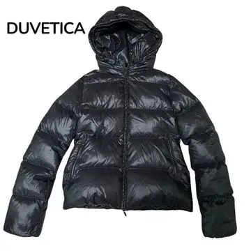새상품급 DUVETICA 다운 자켓 블랙 Adhara 40