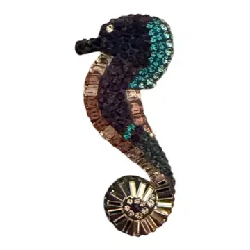 스와로브스키 해마 브로치