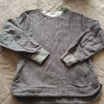 Champion 그레이 헤링본 맨투맨