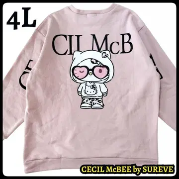 [ 새상품 ] 세실 맥비 SUREVE 키티 트레이닝복 속기모 핑크 4L