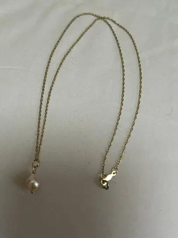 진주 펜던트 골드 목걸이