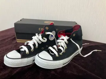 CONVERSE ALL STAR 블랙 하이컷 스니커즈