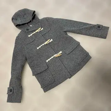 무인양품 숏 더플 코트 그레이 M 사이즈