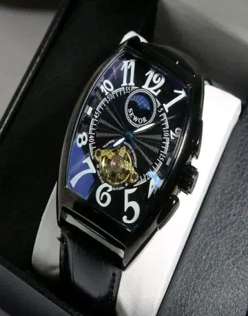 자동 태엽 휠 오픈 기계식 스켈레톤 손목시계 토노형 멀티 패션