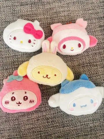 치이카와 (먼작귀) 산리오 헤어 클립 5종 하치와레 토끼