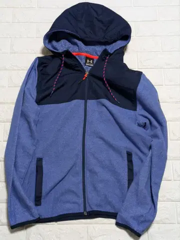 언더아머 후드 부착 후드티 S 네이비/블루