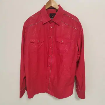 L 사이즈 VERONI 웨스턴 셔츠 레드 y2k