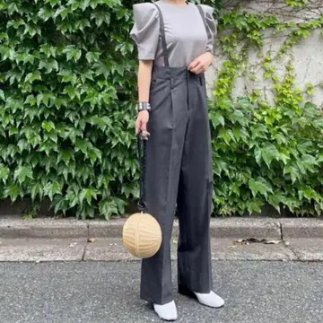 시뉴 cygne 서스펜더 팬츠 moss 슬랙스 그레이