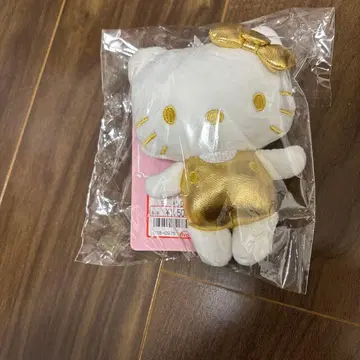 헬로키티 골드 봉제 인형