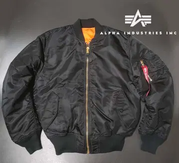 컨디션 최상 ALPHA MA-1 블랙 플라이트 자켓 알파