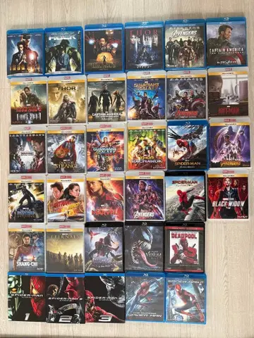 MCU/스타 워즈/파이리츠/Blu-ray 52작품 세트