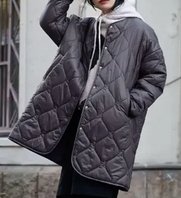 택 포함 새상품 [ 이자카마니아 ] 에어리 나일론 퀼팅 자켓