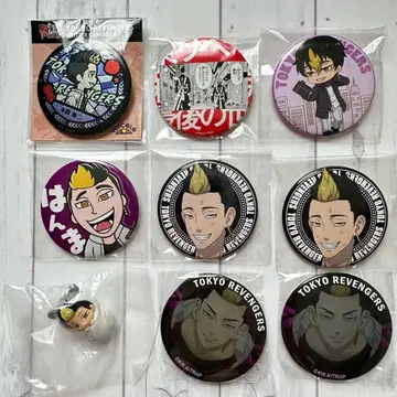 도리베 한마 슈지 신체험전 마지막 세계선 캔뱃지 굿즈 모음