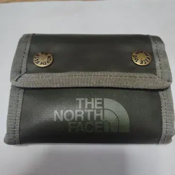 THE NORTH FACE 3단 폴더형 지갑 카키색