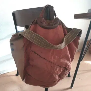 TKGARMENTSUPPLY 오렌지 캔버스 리메이크 토트백