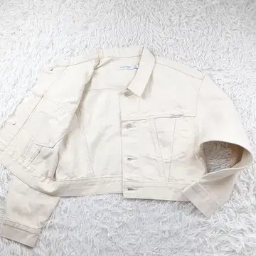 택 포함 새상품 미사용품 캘빈클라인 짧은 기장 G 데님 자켓