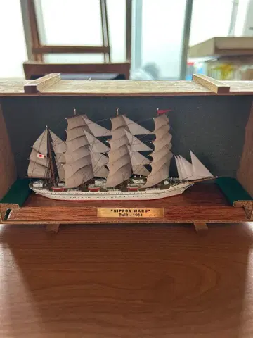 선박 모형 일본마루 목재 박스 포함