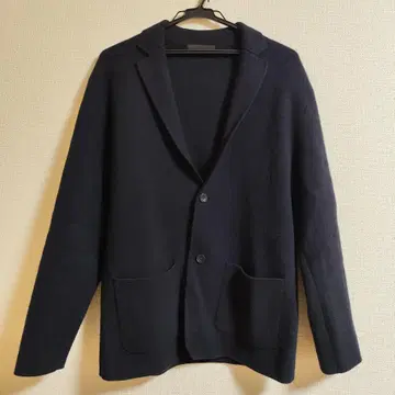 [ 100엔 할인 ] UNIQLO 울 블렌드 니트 자켓