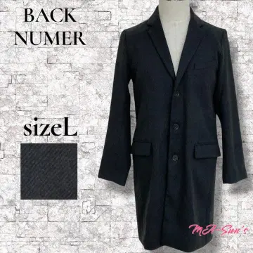 새상품급 BACK NUMBER 테일러드 롱 코트 심플 L