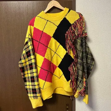 KIDILL rurumu 아가일 타탄 니트