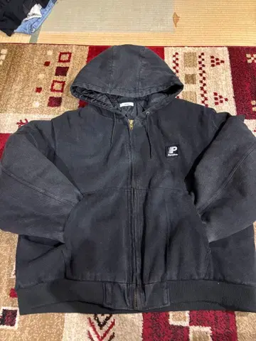 Perushu 케미컬 덕 라이크 후드 블루종