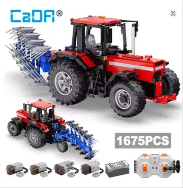 시 리모컨 다기능 농업 차량 빌딩 블록 RC 트랙 벽돌 보이즈 기프트