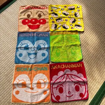 호빵맨 타월 세트 6개